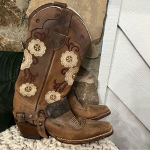 John Davis Floral Cowgirl boots